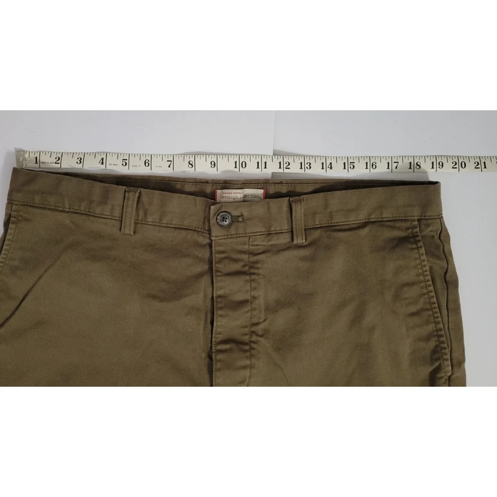 Banana Republic Heritage Collection Mens 36x30 Brown Chino Pants Straight Leg